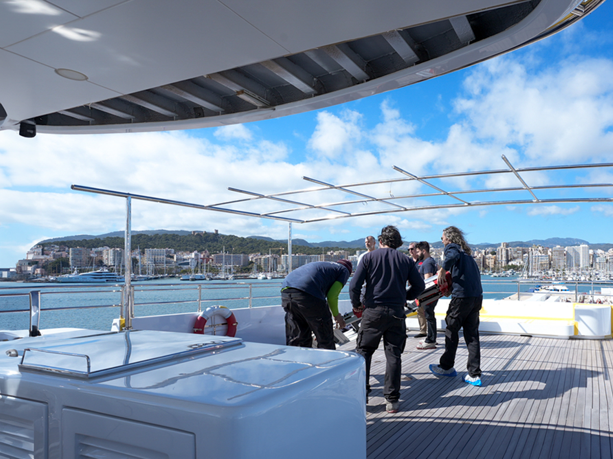 Heavy Seas Crew Doing Preventive Maintenance